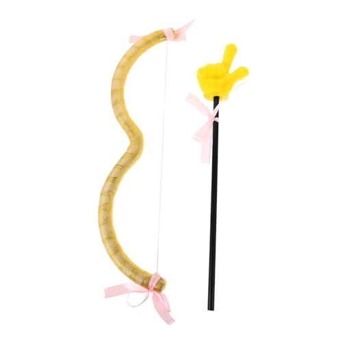 Vaguelly Cupid Kostüm Valentinstag Accessory Set für Set für Halloween Cosplay und Mottopartys Gelbes Design für Jungen und Mädchen für Valentinstag Feierlichkeiten von Vaguelly