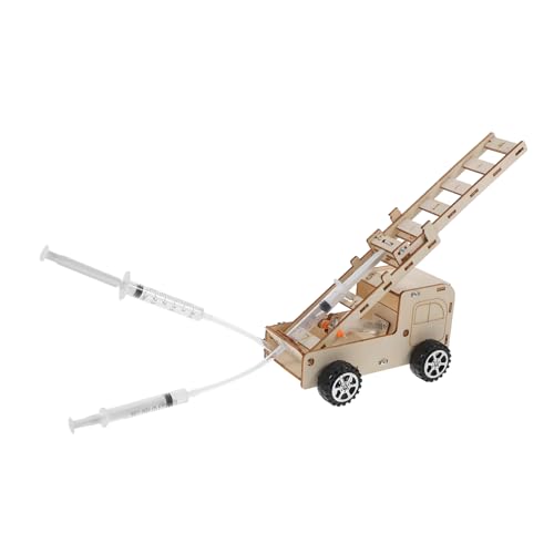 Vaguelly DIY Feuerwehrleiterwagen Modell aus Holz Bastelset für Kreatives Fördert und Kognitive Fähigkeiten für Jungen Ab Jahren von Vaguelly