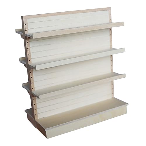 Vaguelly DIY Supermarkt Regal Modell Puppenhaus Möbel Dekoration Detailreich Vielseitig Einsetzbar für Miniaturhäuser Tischdeko und Bastelprojekte von Vaguelly