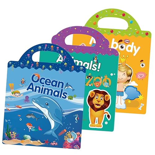 Vaguelly DIY Szenen Stickerbuch Teiliges mit Tieren Meereslebewesen und Körper Wiederverwendbare Aufkleber für Kreative Spielideen für Kinderzimmer Dekoration und Lernspielzeug Vaguelly DIY Szenen Stickerbuch Teiliges mit Tieren Meereslebewesen und Körper Wiederverwendbare Aufkleber für Kreative Spielideen für Kinderzimmer Dekoration und Lernspielzeug von Vaguelly