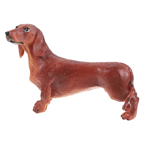 Vaguelly Dackelspielzeug Figuren Hund Tierfigur Gefälschtes Tiermodell Plastik Brown Vaguelly Dackelspielzeug Figuren Hund Tierfigur Gefälschtes Tiermodell Plastik Brown von Vaguelly