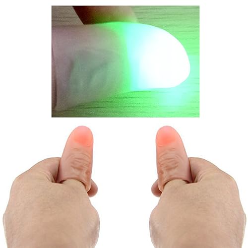Vaguelly Daumenspitzenlicht für Magische Tricks Leichte Weiche Fingerlampe mit Zufällige Farbe für Partys und Unterhaltung Vaguelly Daumenspitzenlicht für Magische Tricks Leichte Weiche Fingerlampe mit Zufällige Farbe für Partys und Unterhaltung von Vaguelly