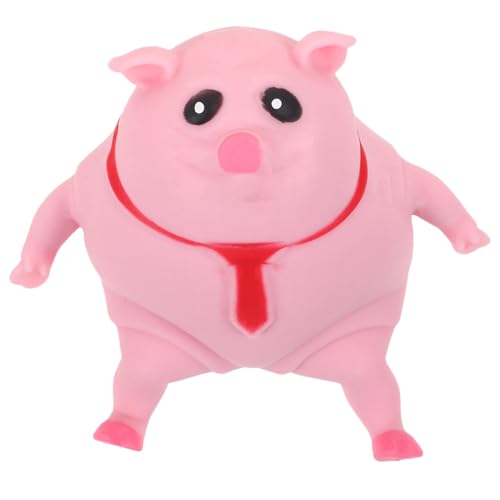 Vaguelly Dekompressionsspielzeug Dekompressionsschwein Ausgestopft Matschiges Schweinespielzeug Haustier Kind Klein Schweinespielzeug Für Den Schreibtisch Weichkleber Rosa von Vaguelly