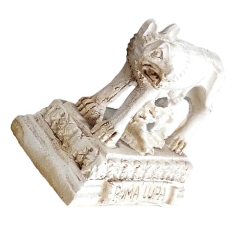 Vaguelly Dekoration Wolf Figur Simulationswolffiguren Kleine Wolfsstatue Künstlicher Wolf-Ornament Wildtierfiguren Wolfsfiguren Gefälschtes Wildtiermodell Tierwelt Tierfigur Harz von Vaguelly