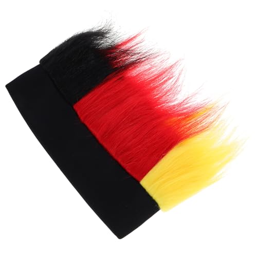 Vaguelly Elegante Deutsche Fußball-fan-perücke Aus Echthaar für Sportveranstaltungen Vaguelly Elegante Deutsche Fußball-fan-perücke Aus Echthaar für Sportveranstaltungen von Vaguelly