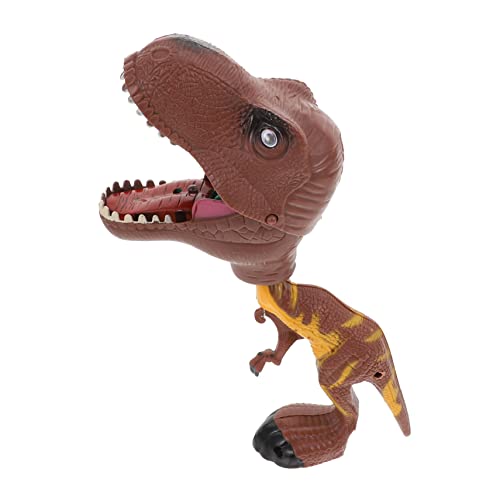 Vaguelly Dinosaurier-Handclip interaktives handpuppe Dino Pädagogisches Handpuppe für Spielspaß mit Dinosauriern tierisches Handspielzeug Handpuppe für Brown von Vaguelly