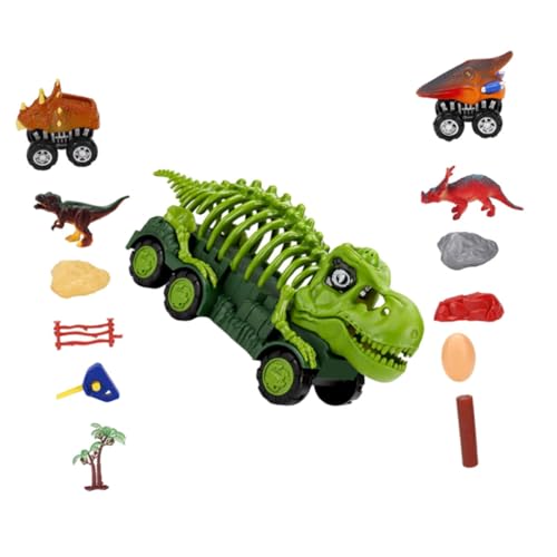Vaguelly Dinosaurier Spielzeugauto Set für Kleinkinder Lernspielzeug mit Simulation Dinosaurier Design Fördert Hand Augen Koordination und Motorische Fähigkeiten für Jungen und Mädchen von Vaguelly