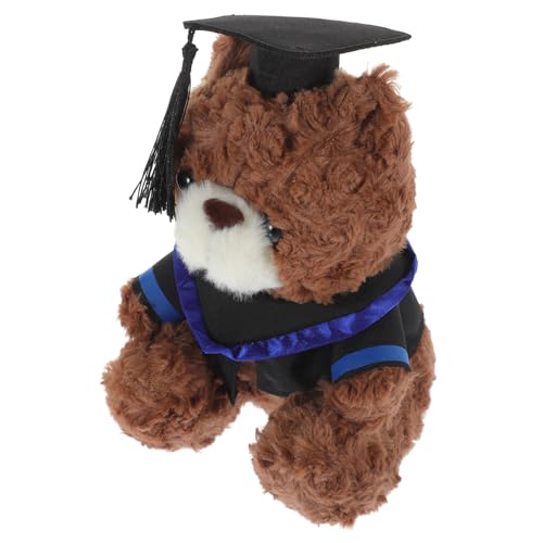 Vaguelly Dr. Bärenpuppe Party Entzückendes Plüschbärenspielzeug Kleine Bärenpuppe Bär Ornament Weiche, Flauschige Puppe Dekorativer Graduierungs-plüschbär Pp Baumwolle von Vaguelly