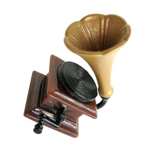 Vaguelly Dummy-Plattenspieler Rächer Lichtung Mini-Grammophon im Freien Reagens Hydro für kinderspielzeug Mini-Phonograph- Mini-Phonographenmodell Harz Light Brown Vaguelly Dummy-Plattenspieler Rächer Lichtung Mini-Grammophon im Freien Reagens Hydro für kinderspielzeug Mini-Phonograph- Mini-Phonographenmodell Harz Light Brown von Vaguelly