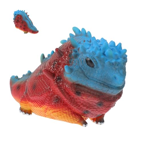 Vaguelly Eidechsenmodell Spielzeuge Reptilien-tierfiguren Kleine Eidechsenfiguren Simulation Einer Eidechsenfigur Realistisches Eidechsenspielzeug Blue Baumwolle von Vaguelly