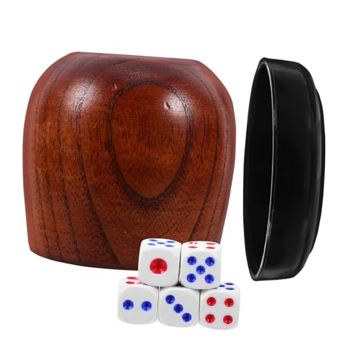 Vaguelly Einstellbares Würfelbecher Set mit Kleinen Würfeln und Holzaufbewahrungsbox für Gesellschaftsspiele Partys und Reisen Kompakt Leicht und Stabil Vaguelly Einstellbares Würfelbecher Set mit Kleinen Würfeln und Holzaufbewahrungsbox für Gesellschaftsspiele Partys und Reisen Kompakt Leicht und Stabil von Vaguelly