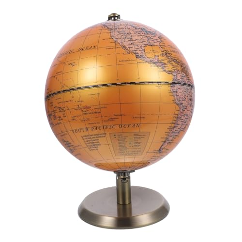Vaguelly Dekorativer Erdkugel Tischdeko Für Zuhause Und Büro Elegantes Design Mit Stabiler Basis Als Lehrreiches Geografie Hilfsmittel von Vaguelly