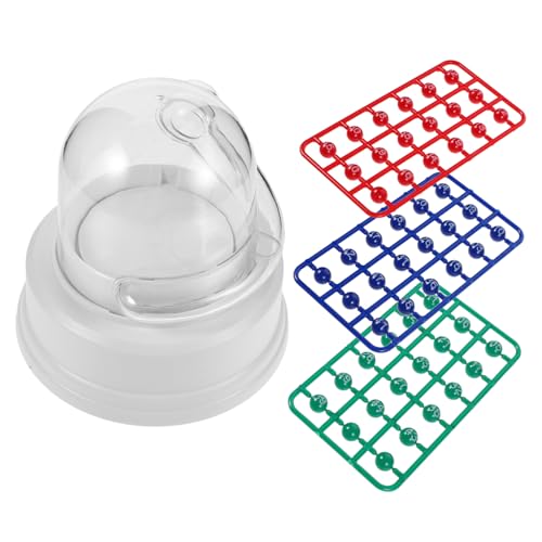 Vaguelly Elektrische Mini Bingo Maschine Tragbare Lotteriekugel-Maschine Farbigen Kugeln Kompakt und Leicht für Familienpartys Geburtstage Outdoor-Spiele Elektrisches Shake-lotto-Spiel von Vaguelly