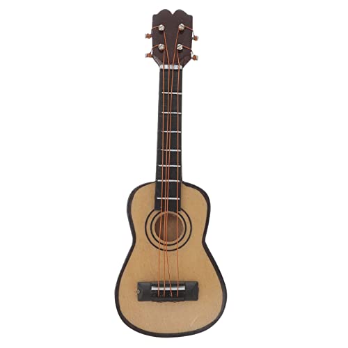Vaguelly Miniaturgitarre Aus Holz Im Maßstab 112 Mini-hausdekor Realistische Details Einzigartiges Mini- -Accessoire Spielzeug Für Jungen Und Mädchen Mini-vers-Spielzeug von Vaguelly