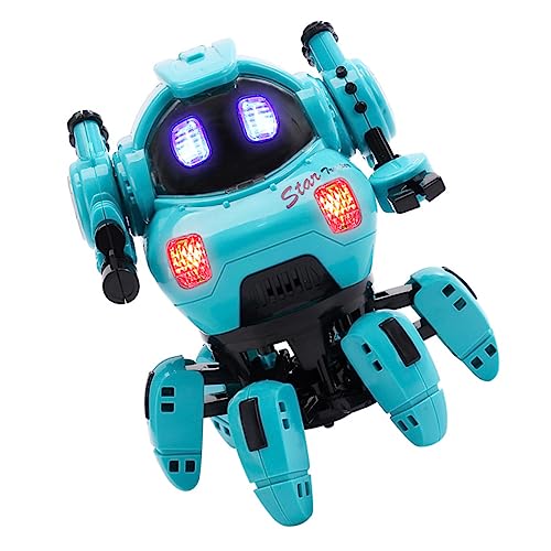 Vaguelly Tanzender Roboter für Kinder Interaktives Roboterspielzeug aus Kunststoff Kreatives Spielzeug für Jungen Musikalischer Spielzeugroboter Geeignet für Junges Publikum von Vaguelly