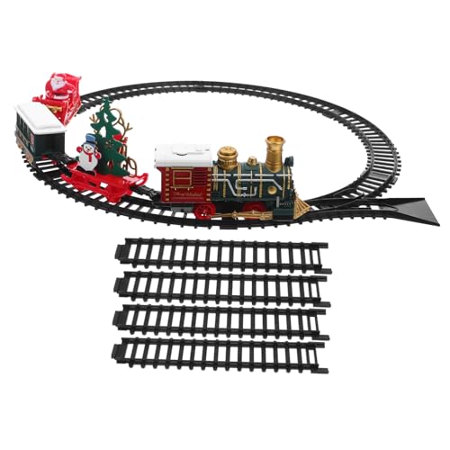 Vaguelly Elektrischer Weihnachtszug mit Led-lichtern Musik Teiligem Schienenset Vintage Lokomotive für Jungen und Mädchen als Weihnachtsbaum-Dekoration und Indoor Vaguelly Elektrischer Weihnachtszug mit Led-lichtern Musik Teiligem Schienenset Vintage Lokomotive für Jungen und Mädchen als Weihnachtsbaum-Dekoration und Indoor von Vaguelly