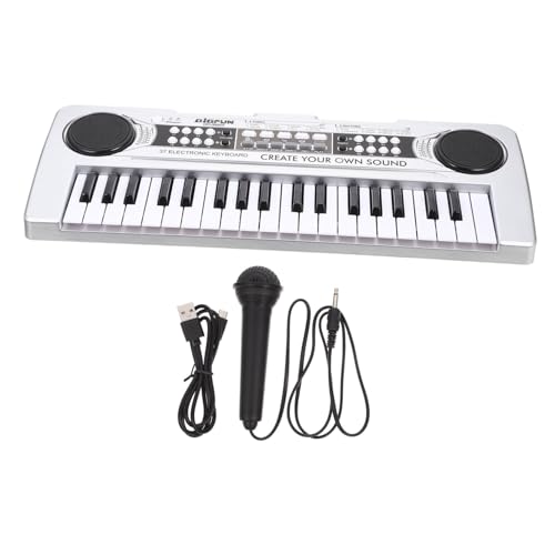 Vaguelly Elektronische Orgel Für Elektronisches Klavierspielzeug Musikspielzeug Für Tragbares Klavier Musikinstrument Kinderklavier E-Piano-Tastatur Plastik Silver Vaguelly Elektronische Orgel Für Elektronisches Klavierspielzeug Musikspielzeug Für Tragbares Klavier Musikinstrument Kinderklavier E-Piano-Tastatur Plastik Silver von Vaguelly