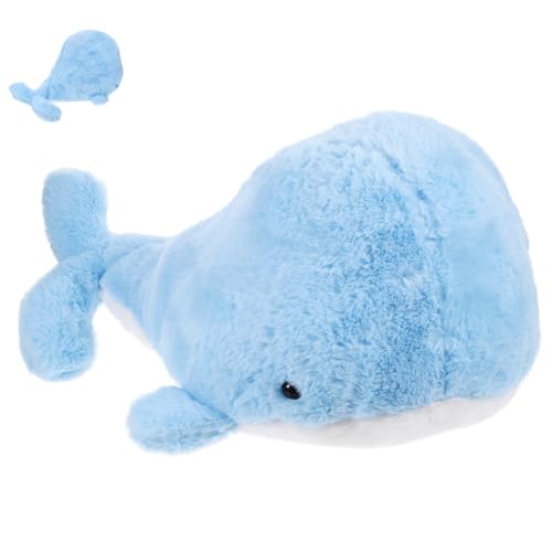 Vaguelly Entzückende Walpuppe Walpuppenschmuck Walpuppe Für Sofapuppendekoration Puppe in Walform Walpuppe Für Den Haushalt Tierpuppe Für Wal-Puppe Plüsch Sky-Blue von Vaguelly