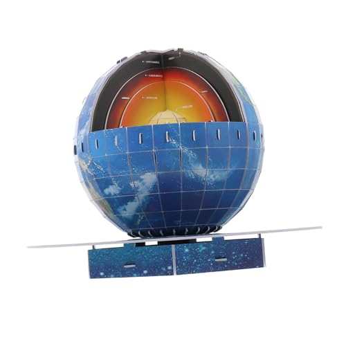 Vaguelly Erde Struktur Puzzle für Pädagogisches DIY Solar System Puzzle Sicheres Glattes Lernspielzeug Räumlichen Vorstellungskraft und Geographiekenntnisse von Vaguelly