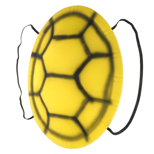 Vaguelly Eva Turtle Shell Rucksack für Erwachsene für Halloween Partys Cosplay und Rollenspiele Leichtes und Komfortables Kostümzubehör Leuchtendem Gelb von Vaguelly