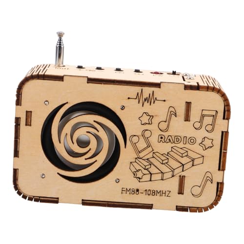 Vaguelly Experimentierspielzeug Für Experimente Für Schaltungsbausätze Für Bastelspielzeug DIY Zusammengebautes Radio Intelligente Lernmaschine Für Aus Holz von Vaguelly