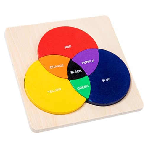 Vaguelly Farbige Holz Puzzle für Lernspielzeug zur Farberkennung Interaktives Montessori für Kleinkinder und Vorschulkinder Vaguelly Farbige Holz Puzzle für Lernspielzeug zur Farberkennung Interaktives Montessori für Kleinkinder und Vorschulkinder von Vaguelly
