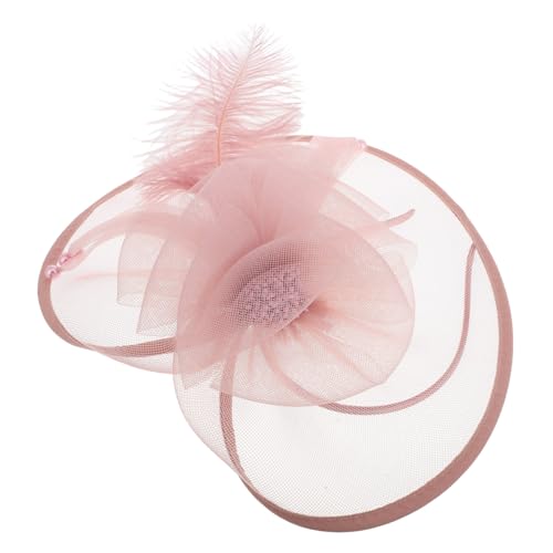 Vaguelly Fascinator Headpiece mit Netzstoff und Perlen Leichter Damen Kopfschmuck für Hochzeit Braut Party Vielseitiges Stirnband mit Schleife Komfortabel und Stilvoll Geeignet für von Vaguelly
