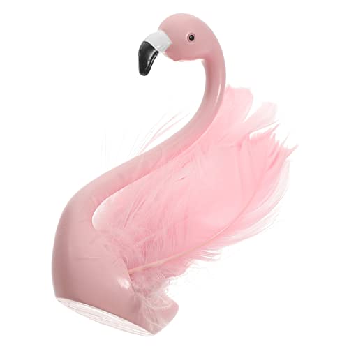 Vaguelly Flamingo-schmuckstatue Schreibtischdekoration Flamingo-figur Heim- Und Autodekoration Harz von Vaguelly