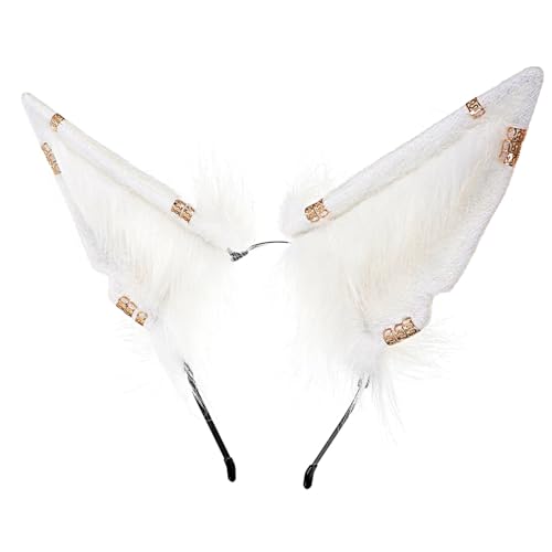Vaguelly Flauschiges Wolfsohren Haarband Weiches Kostüm Stirnband für Mädchen Leichtes Cosplay Party Zubehör Bequemes und Niedliches Wolfs kostüm Haarreif für Karneval und Festlichkeiten Vaguelly Flauschiges Wolfsohren Haarband Weiches Kostüm Stirnband für Mädchen Leichtes Cosplay Party Zubehör Bequemes und Niedliches Wolfs kostüm Haarreif für Karneval und Festlichkeiten von Vaguelly