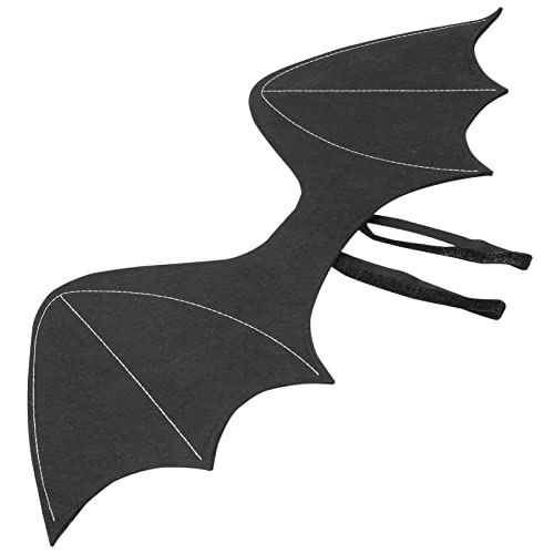 Vaguelly Fledermausflügel Krähe Flügel Einer Erwachsenen Fledermaus Schläger Halloween-Dekoration Fledermäuse Fledermaus- Halloween-Cosplay-stütze Party-Requisite Black Knopfbatterie von Vaguelly