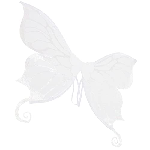 Vaguelly Flügel Gesetzt Schmetterlingsflügel Schmetterlingsdekor Fee Kostüm Flügel Für Dekorationen Gerecht Flügel Kostüm Flügel Cosplay Foto Requisiten Engelsflügel Eisendraht Weiß von Vaguelly
