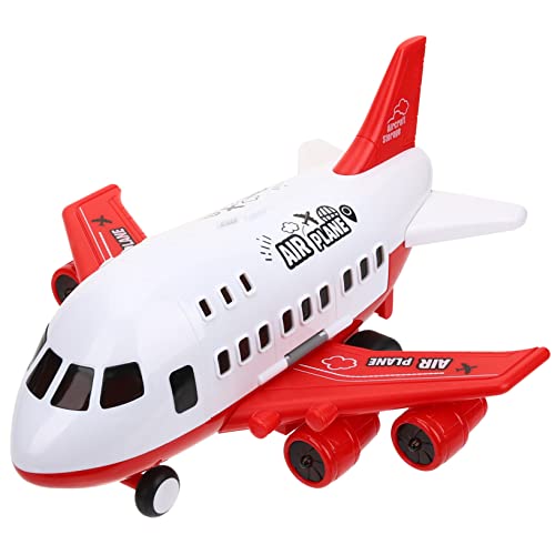 Vaguelly Flugzeug Kleinkindspielzeug Spielzeugflugzeuge Kinderspielzeug Für Flugzeug Flugzeugspielzeug Für Kleinkinder Kleinkind Gefallen Kinderversorgung Plastik Rot von Vaguelly