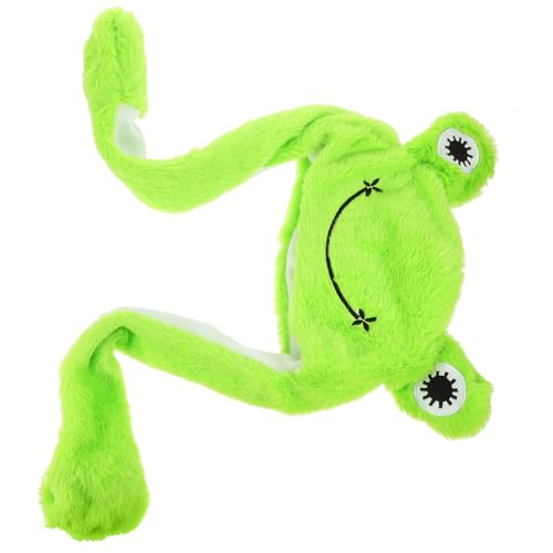 Vaguelly Frosch Plüschhut mit Beweglichen Ohren Lustige Kopfbedeckung für Partys Cosplay und Besondere Anlässe Bequeme und Leichte Mütze aus Weichem Material für Erwachsene Vaguelly Frosch Plüschhut mit Beweglichen Ohren Lustige Kopfbedeckung für Partys Cosplay und Besondere Anlässe Bequeme und Leichte Mütze aus Weichem Material für Erwachsene von Vaguelly
