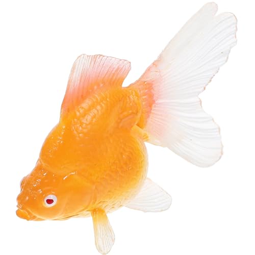 Vaguelly Gefälschte Goldfische Aus Kunststoff Schwimmende Künstliche Aquarienfische Realistische Bewegliche Goldfische Ornamentdekorationen Für Aquarien Gelb von Vaguelly