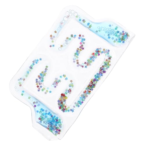 Vaguelly Sensorisches Spielzeug Brett Dekompressionsspielzeug PVC-Gel Kunststoff Glitzer Puzzle-Spielzeug Sensorisches Spielspielzeug Für Kinder von Vaguelly