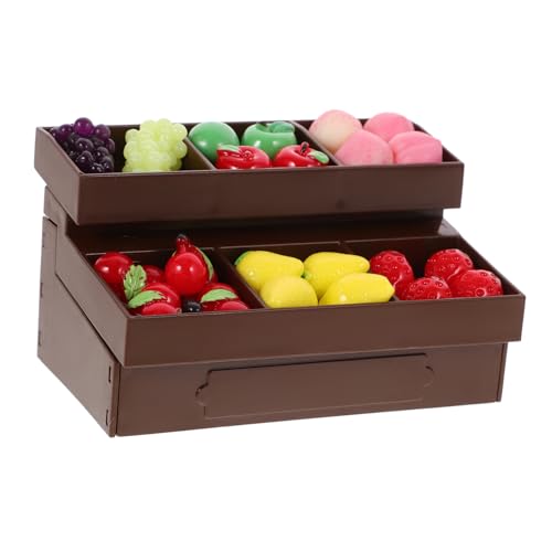Vaguelly Miniatur-Obst- Und Gemüseregal - Puppenhauszubehör - Kaufladen Im Maßstab Für Dekoratives Miniaturregal Vaguelly Miniatur-Obst- Und Gemüseregal - Puppenhauszubehör - Kaufladen Im Maßstab Für Dekoratives Miniaturregal von Vaguelly