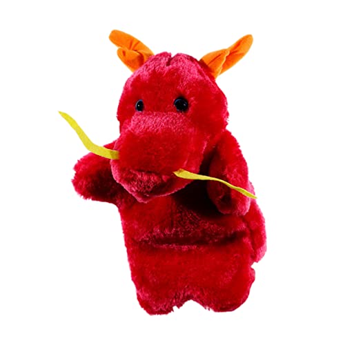 Vaguelly Plüschpuppe Chinese Dragon interaktives Spielzeug pucktuch tiegerbalm red hühner Spielzeug Children Toys Puppen Handpuppe Babyzubehör groß Marionette Handschuhe Kind rot von Vaguelly