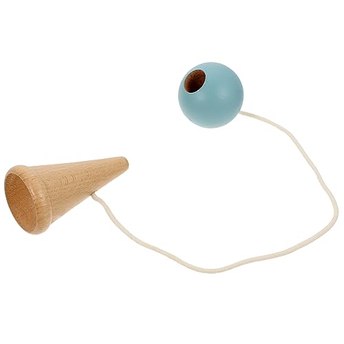 Vaguelly Geschicklichkeitsball Spiele zappeln Fähigkeiten Gadgets spielsachen für holzspielsachen spielsachen Blaues Kendama Kinderaccessoire Kinderversorgung Blue von Vaguelly