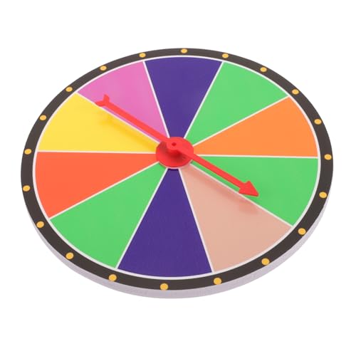 Vaguelly Gewinnspielrad Rad Für Preise Spinnen Fallen Spinnrad Verlosen Spiel Gewinnspielspiel Plattenspieler DIY-Spiel-gewinnrad Mini- Zum Malen Game Prize Wheel PVC von Vaguelly