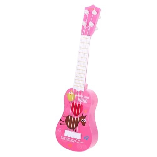 Vaguelly Gitarre Gitarre Ukulele Aus Kunststoff Mini-Gitarren- Starter-Ukulele Mini-musikspielzeug Cartoon-Ukulele- Kinderspielzeug Plastik von Vaguelly