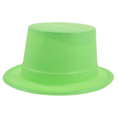 Vaguelly Glitzerhut Dekorativer Hut Hut Irischer Stein Kostümhut Zylinder Hut St. Patricks Mütze St. Patricks Day Zylinder St. Patrick's Day Irish Hut Mini-zylinder Glitzerpulver Green von Vaguelly