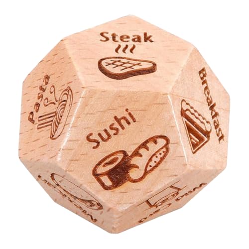Vaguelly Gourmet-Sieb Partywürfel einzigartige kleine Essenswürfel Würfelspielzeug -Date- Essensentscheidungswürfel Spiel Taschenwürfel hölzern Khaki Vaguelly Gourmet-Sieb Partywürfel einzigartige kleine Essenswürfel Würfelspielzeug -Date- Essensentscheidungswürfel Spiel Taschenwürfel hölzern Khaki von Vaguelly