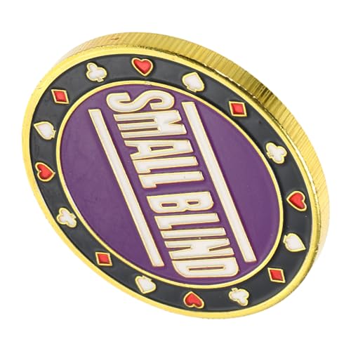 Vaguelly Poker Spiel Zubehör Metall Poker Chips Taste Spiel Zählen Chips von Vaguelly
