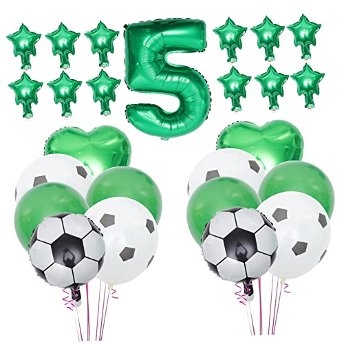 Vaguelly Grünes Fußballballon Set mit Sternen Sichere Strapazierfähige Folienballons für Kindergeburtstag Vielseitige Fußball Deko für Jungen Mädchen Sport und Jubiläumspartys Vaguelly Grünes Fußballballon Set mit Sternen Sichere Strapazierfähige Folienballons für Kindergeburtstag Vielseitige Fußball Deko für Jungen Mädchen Sport und Jubiläumspartys von Vaguelly