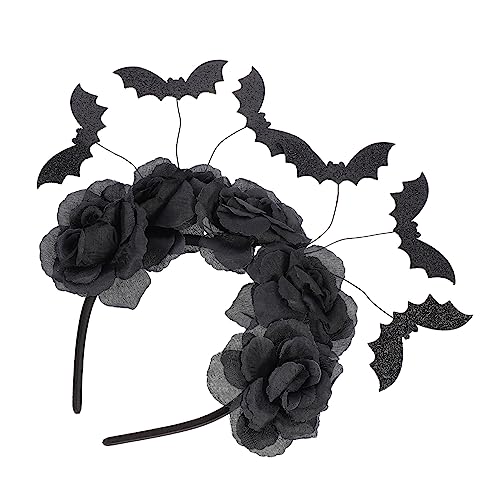 Vaguelly Halloween Blumenkranz Haarreif mit Spinnen und Rosen Kostümzubehör für und Mädchen für Partys und Festivals von Vaguelly
