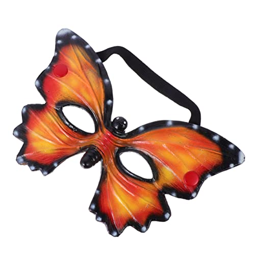 Vaguelly Halloween Cosplay Butterflies Maske aus PU Schaum Realistische Kopfmaske für Kostümpartys Karneval und Maskeraden Sicher und Langlebig von Vaguelly