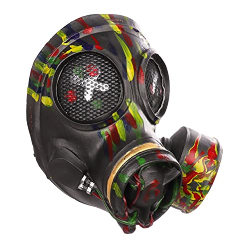 Vaguelly Halloween Cosplay Steampunk Vollkopfmaske für Erwachsene Gruselige Party Kostüm Zubehör für Karneval Maskerade von Vaguelly
