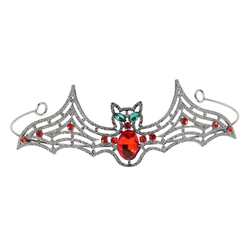 Vaguelly Halloween Fledermaus Haarreif Design Tiara mit Dunklem Feiertagsthema Vielseitiges Accessoire für Partys und Auftritte Bequem und Stabil für Halloween und Andere Festliche Anlässe von Vaguelly