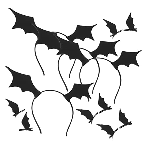 Vaguelly Halloween Haarreif Set Teilig mit Fledermausflügel Haarclips Leichter Langlebiger Kopfschmuck für Kostüm und Karnevalspartys Komfortabel und Rutschfest Geeignet für Damen und Vaguelly Halloween Haarreif Set Teilig mit Fledermausflügel Haarclips Leichter Langlebiger Kopfschmuck für Kostüm und Karnevalspartys Komfortabel und Rutschfest Geeignet für Damen und von Vaguelly