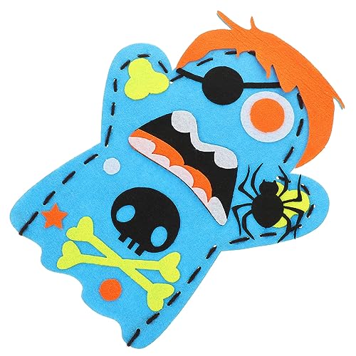 Vaguelly Halloween Handpuppen DIY Bastelset aus Vliesstoff Interaktive Puppen für Halloween Partys Fördert Kreativität und Geschicklichkeit von Vaguelly